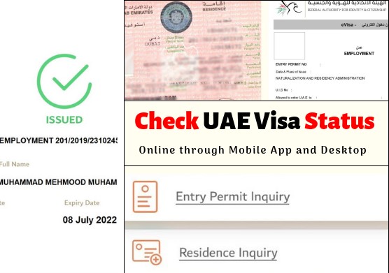 How to check visa status in UAE