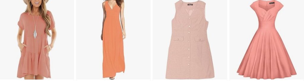 Peach Fuzz Color Dress